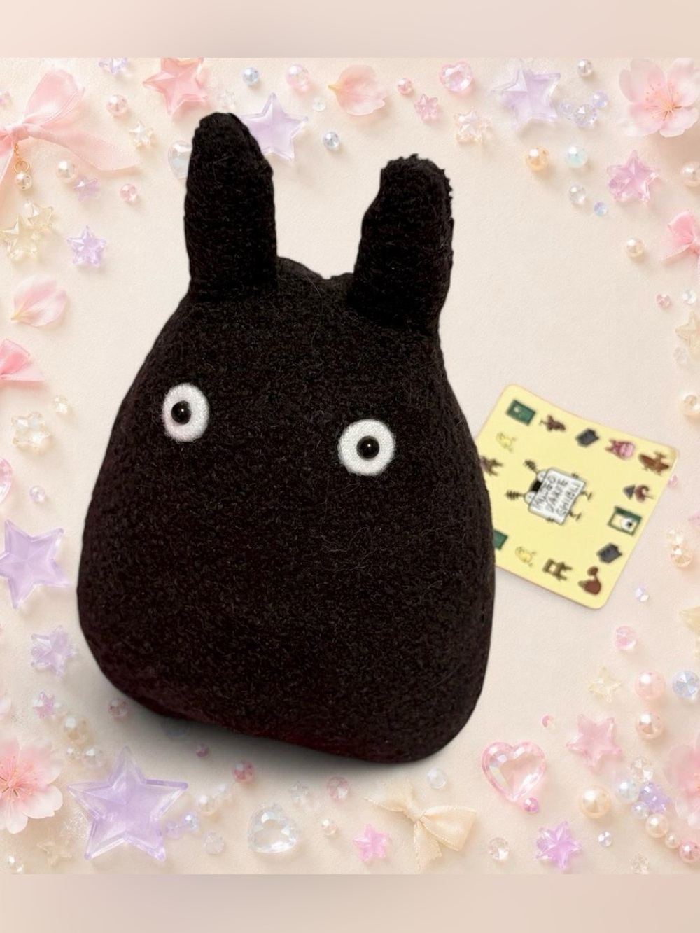Studio Ghibli Museum Mitaka Black Ghost Totoro Plush NWT Japan Exclusive